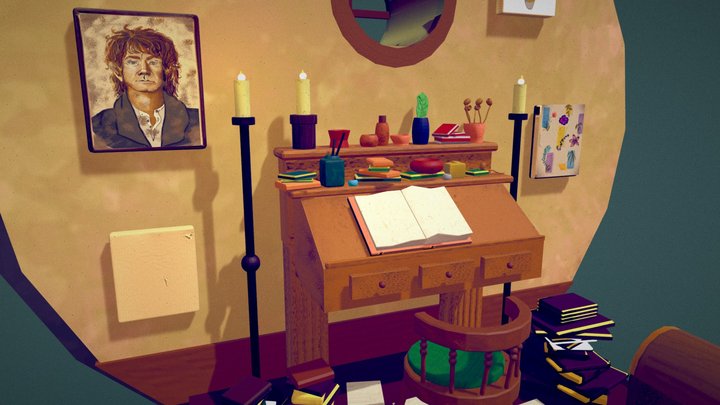 A Hobbit Diorama 3D Model