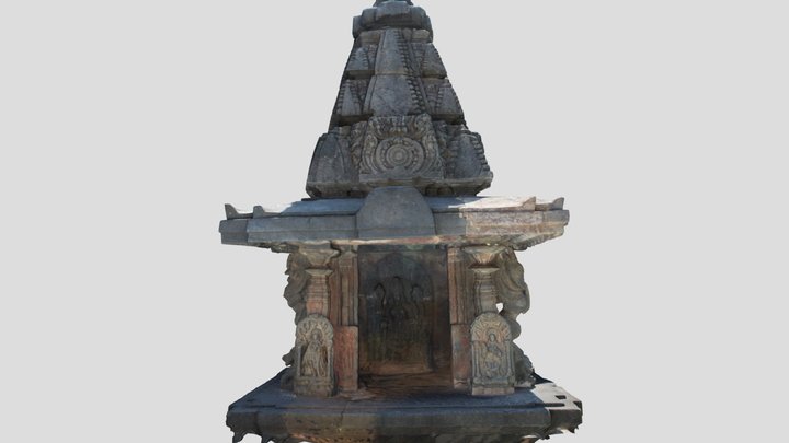 Free - 3D Scan - 12th Century Bhumija Shikara 3D Model