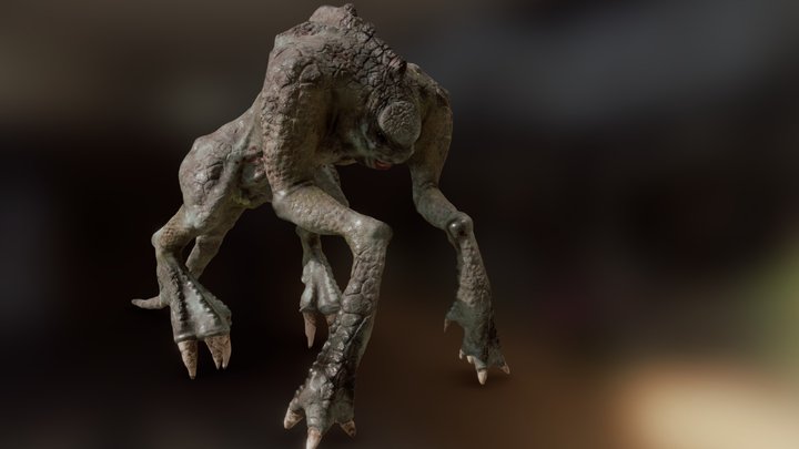 Monster Bush Master Mutant - Rigged 3D Model