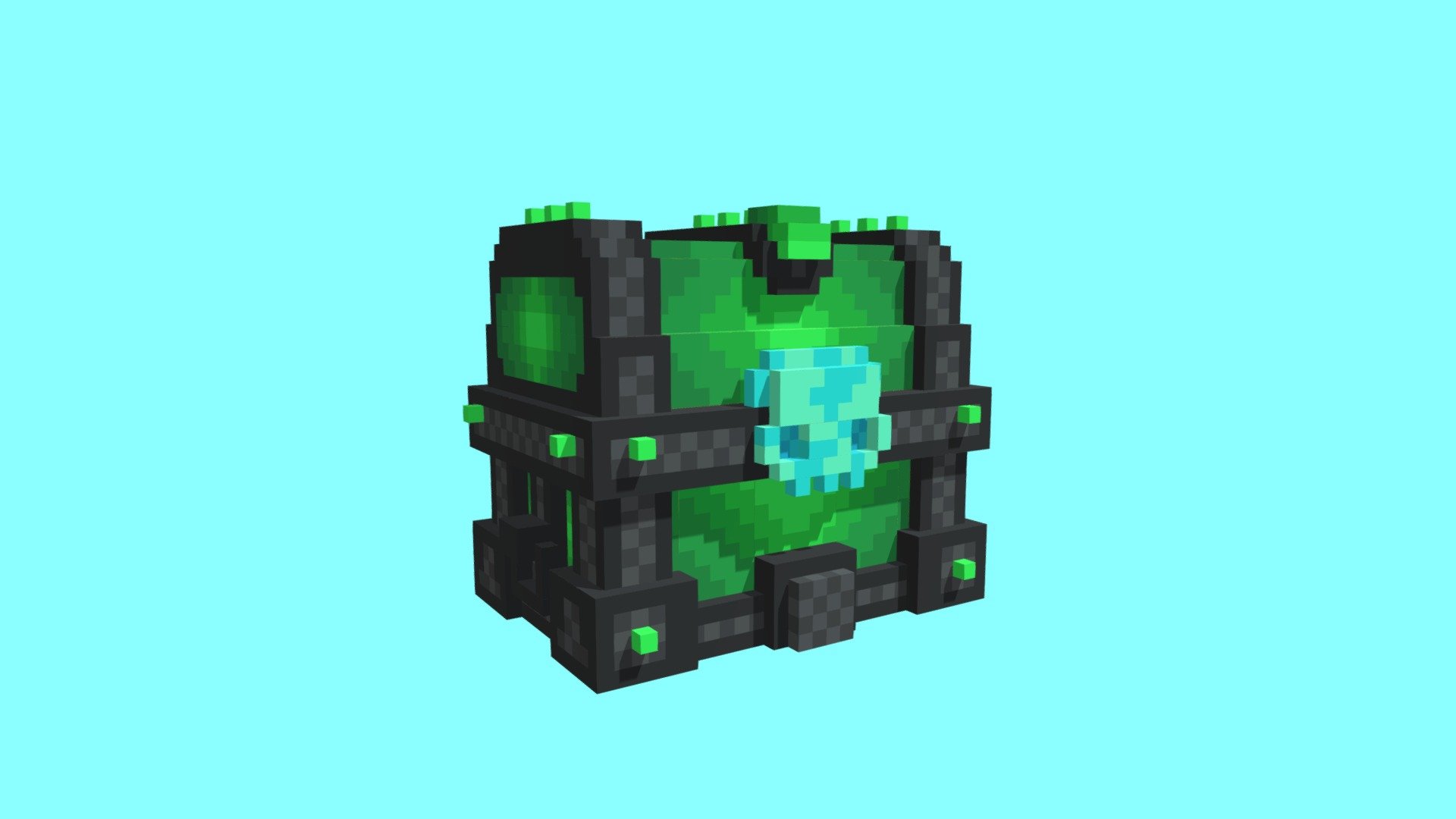 Green Treasure Box - 3D model by MRPEEZ [da523a0] - Sketchfab