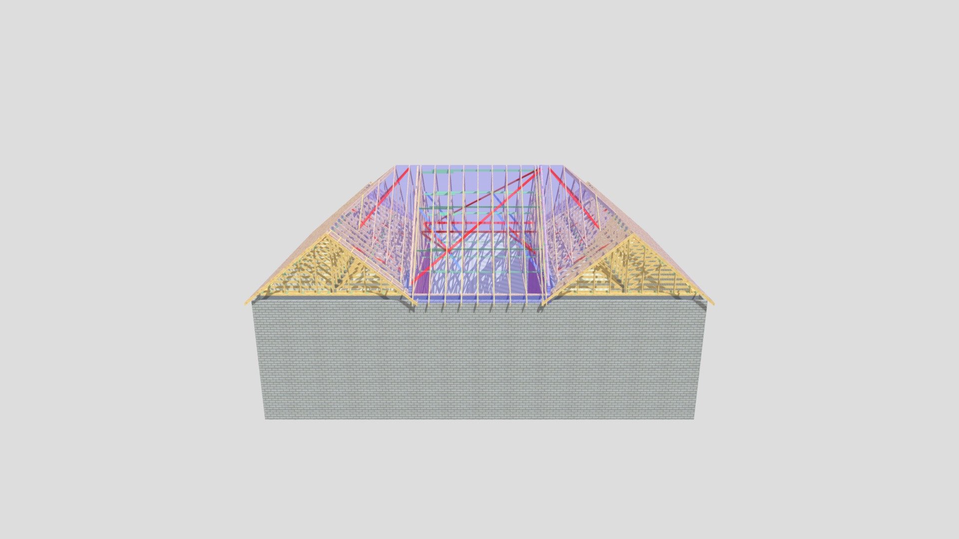 P10380PC, Plots 103-105 Roof Layout