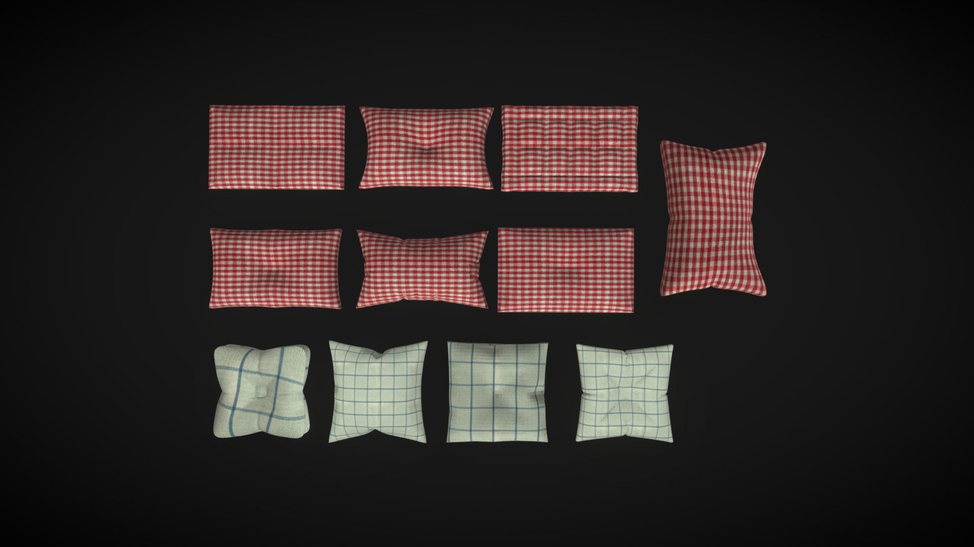 Pillows by iayseozdemir - Download Free 3D model by iayseozdemir ...
