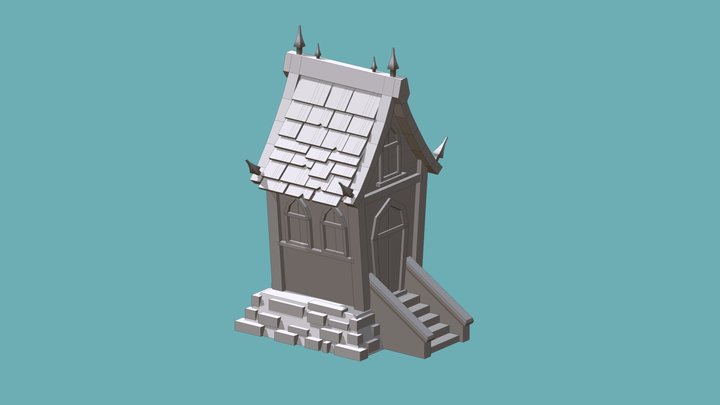 Fantastic House Stylized 3D Model
