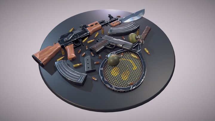 Bobby Daemon Weapons 3D Model