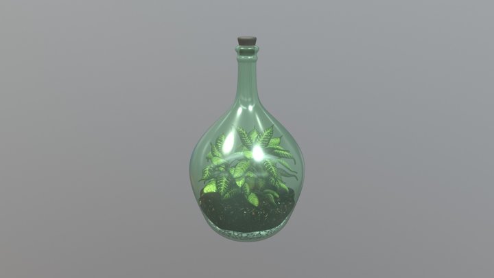 plant in the bottle 3D Model