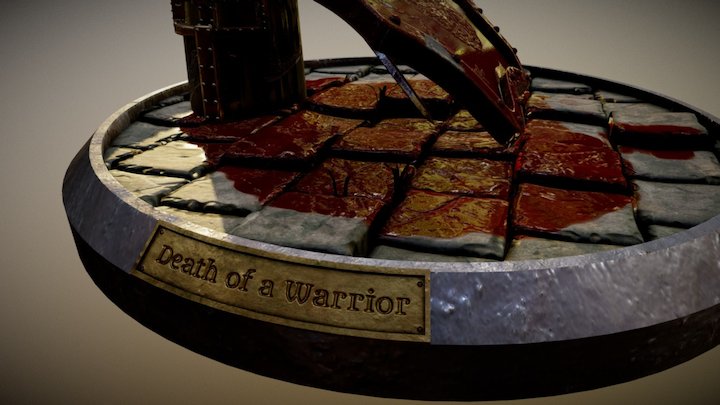 Death of a Warrior - Diorama 3D Model