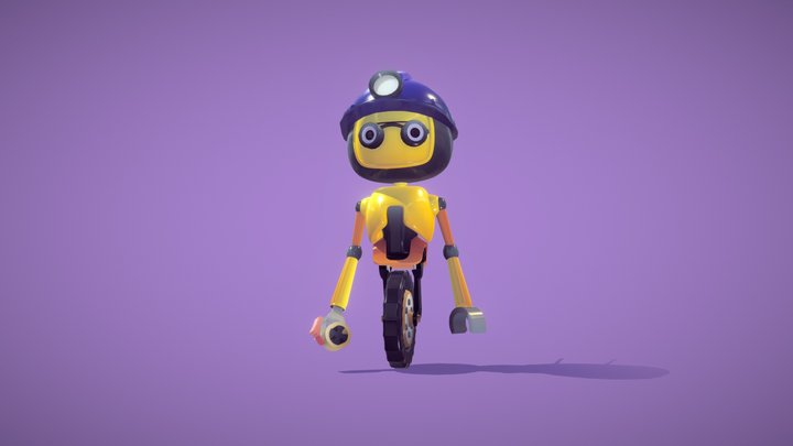 Factory Robot Animation Collection [Video Game] 3D Model
