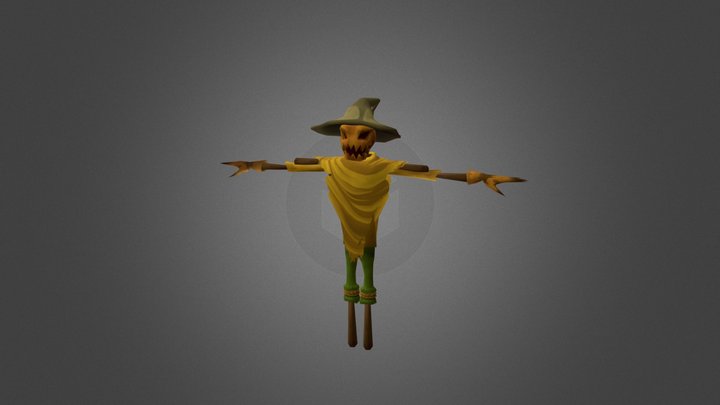 Scarecrow Rigged 3D Model