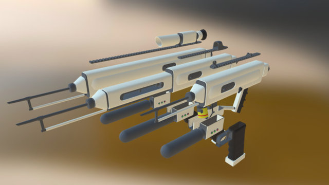 Injector (modifiable toxin weapon) 3D Model
