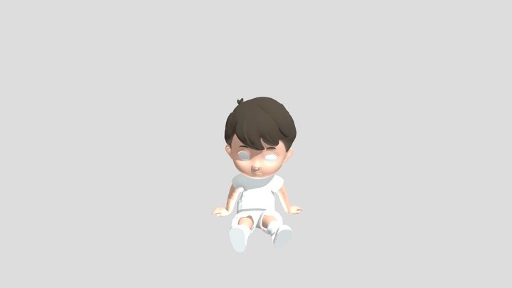Boy MAXIMO@ Male Sitting Pose (1) 3D Model