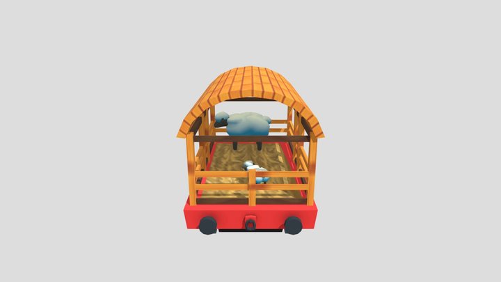 Animal Wagon 3D Model