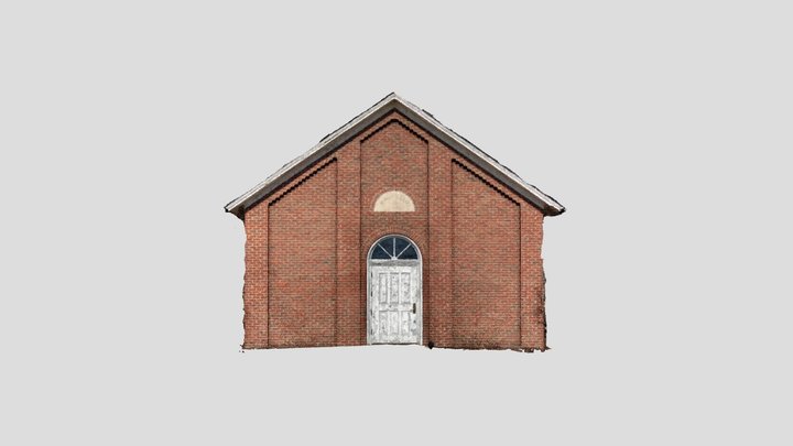 3d Church Front 3D Model