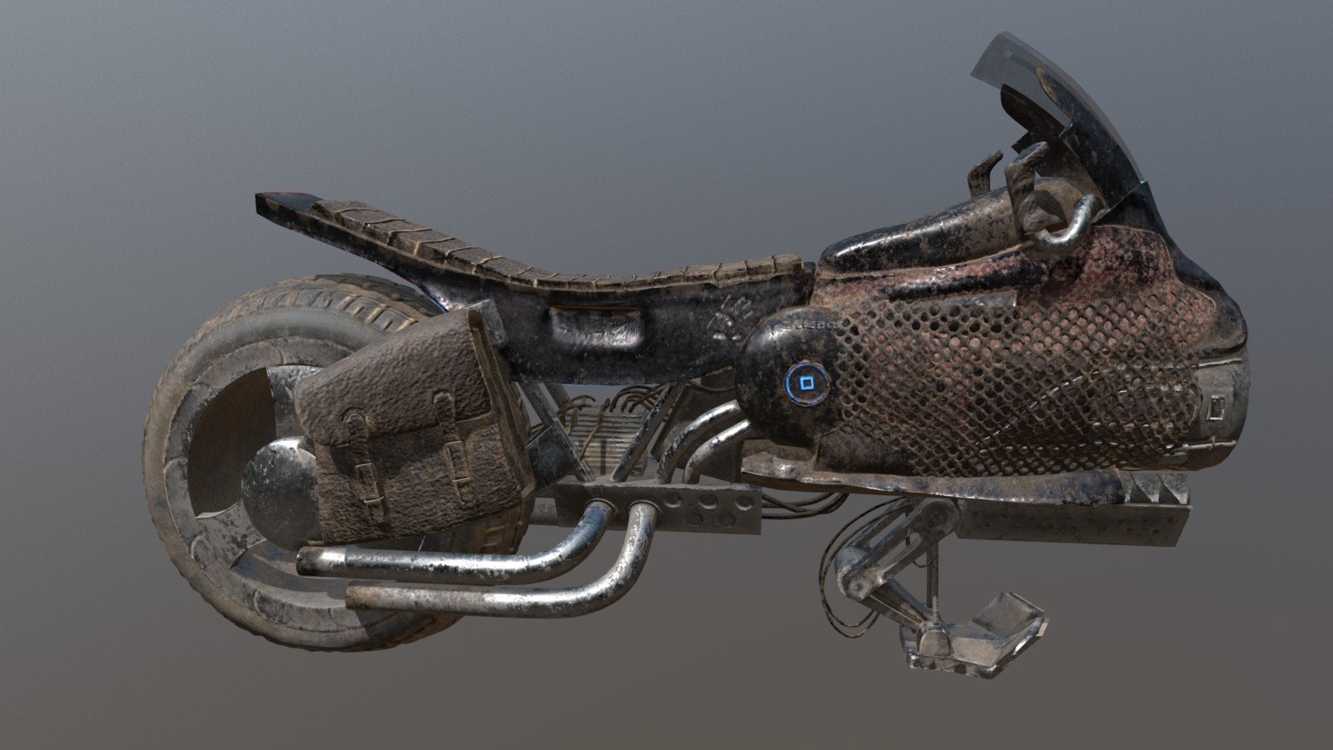 Cyberpunk Nomad Bike - 3D model by guy.boxall [da577e9] - Sketchfab