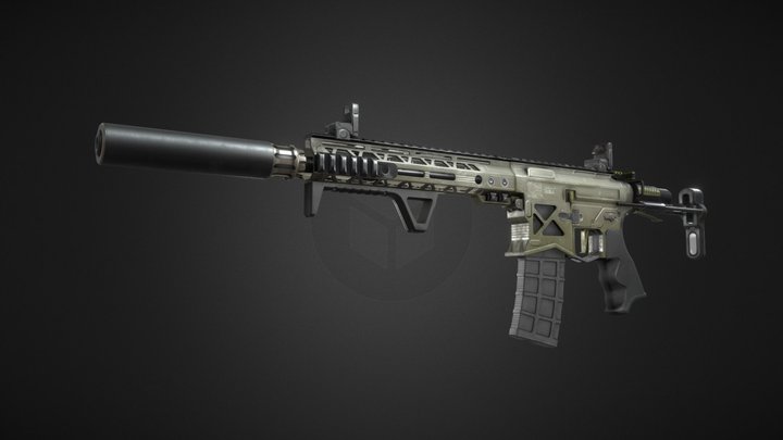 AR-15 3D Model