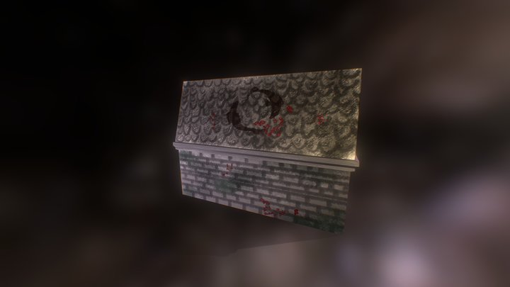 Textured house with UV mapping 3D Model