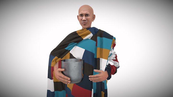 Thich Minh Tue - Monk 3D Model