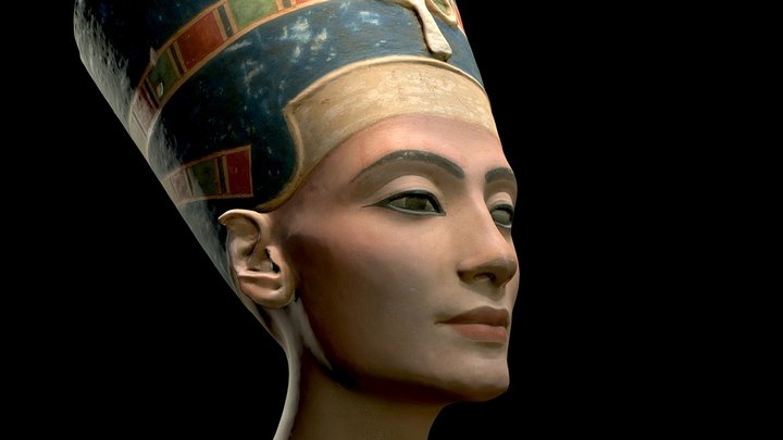 Réplica busto de Nefertiti 3D Model