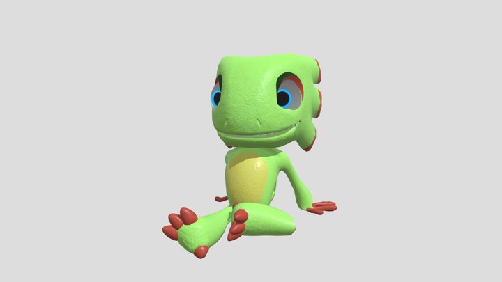 Rigged model of Yooka from Yooka-Laylee 3D Model