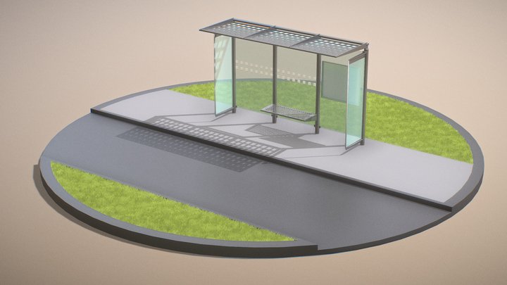 Covered-bus-stop 3D models - Sketchfab