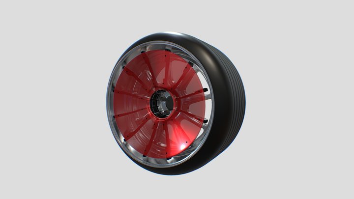Turbofan & Super Wide Stance Wheel / FREE MODEL 3D Model