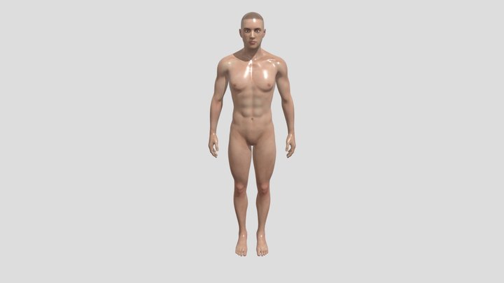 Male Tattoo  human models for Procreate  app 3D Model