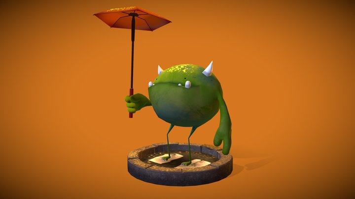 Happy Monster 3D Model