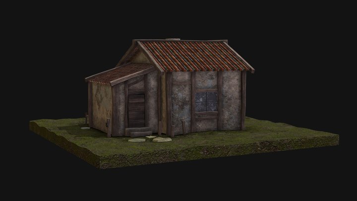 Old Tiny Medieval House 3D Model