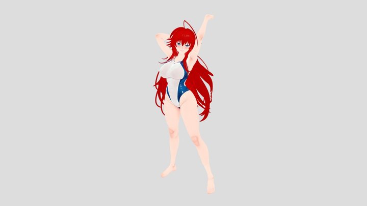 Rias_gremory_victory_pose 3D Model