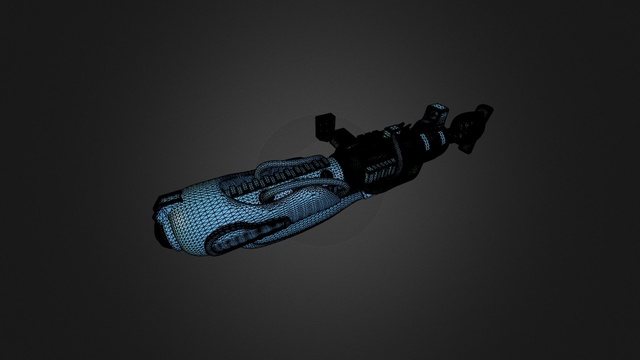 Sci-Fi Gun High Poly WIP 3D Model