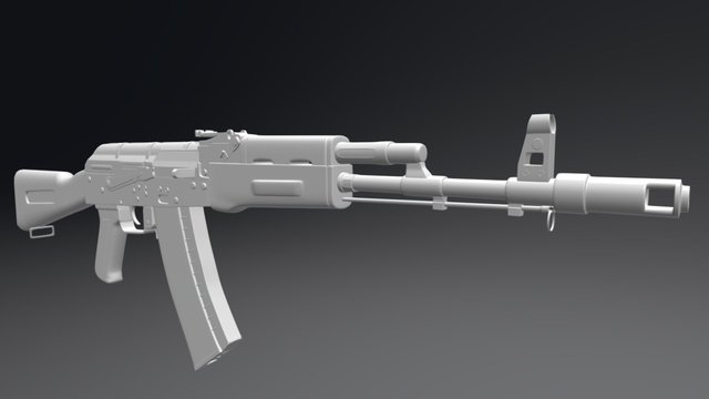 AK 74 3D Model