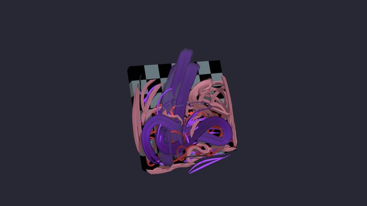 abstract chess #claudialamyart 3D Model