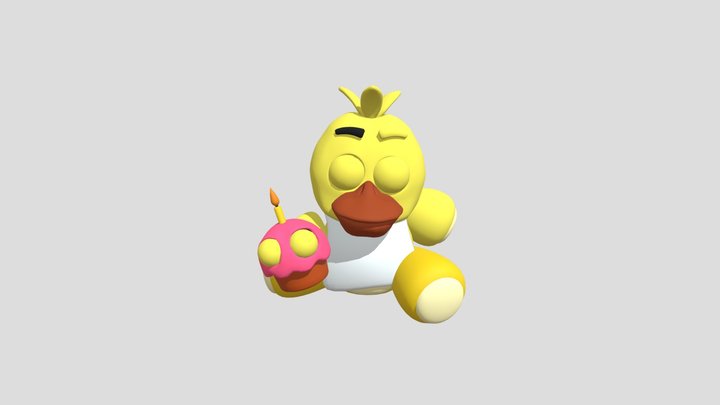Chica Plushie 3D Model
