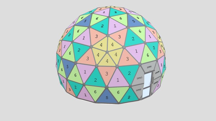 Cosmos Panel Layout 3D Model