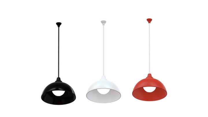 minimalist ceiling lamp // lampara minimalista 3D Model