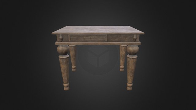 vintage table 3D Model