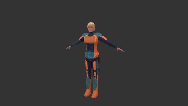Sci-fi Superhero 3D Model