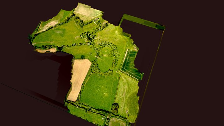 Laxton Castle Overview 3D Model