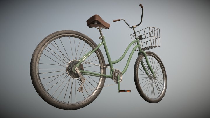 Classic Bicycle | LowPoly | Game ready 3D Model