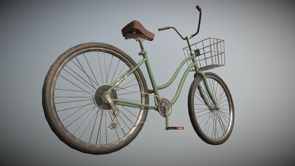 Classic Bicycle | LowPoly | Game ready