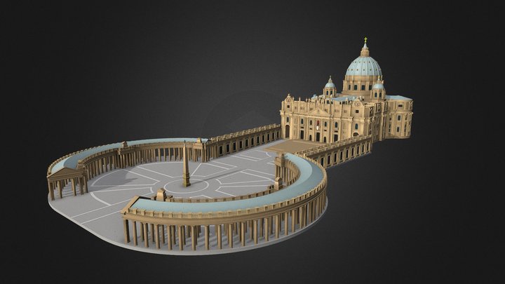 St. Peter Basilica in vatican 3D Model