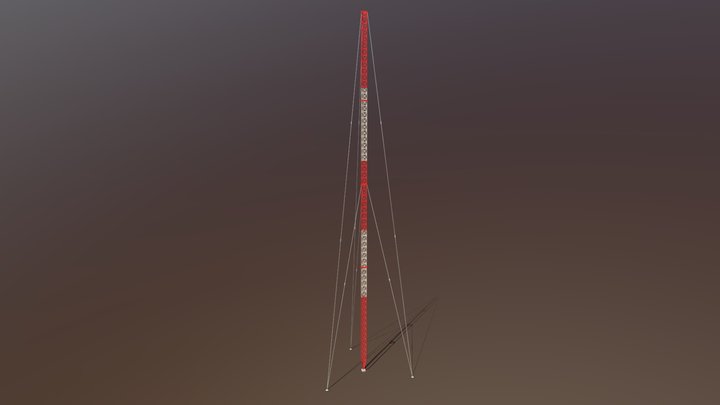 Radio Transmitter Mast 3D Model
