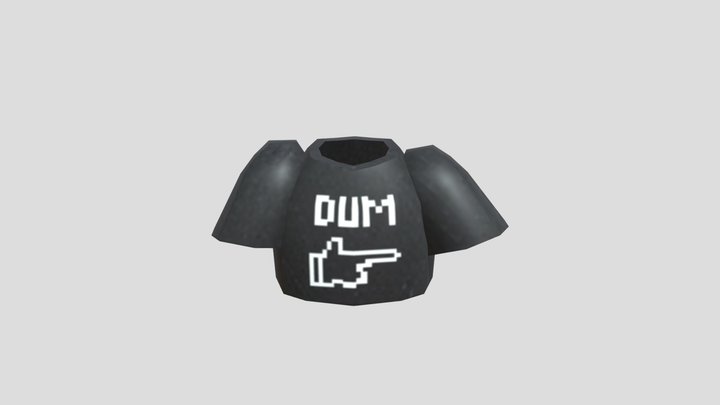 Gorilla Tag Dum Shirt 3D Model