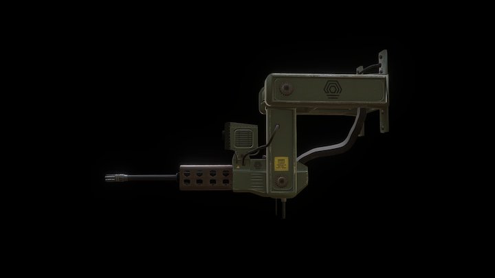 SentryGun Wallmount 3D Model