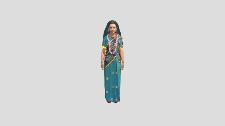 Queen Indian 3D Model