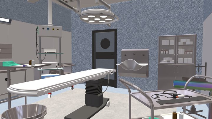 Surgical Room for operations 3D Model