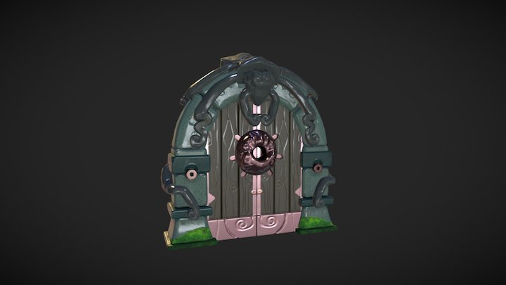 Dungeon Door 3D Model