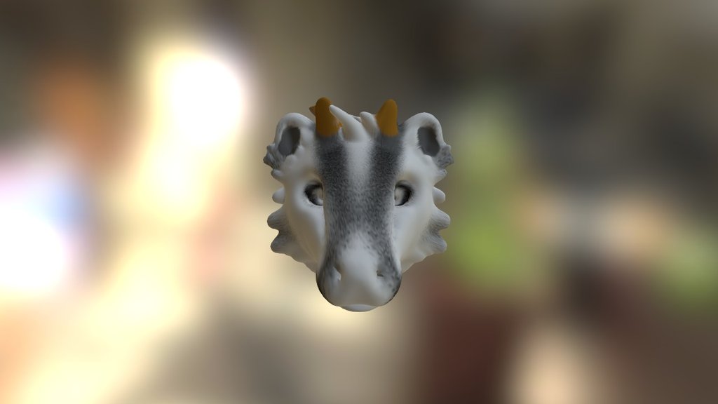 Headshot of my fursona
