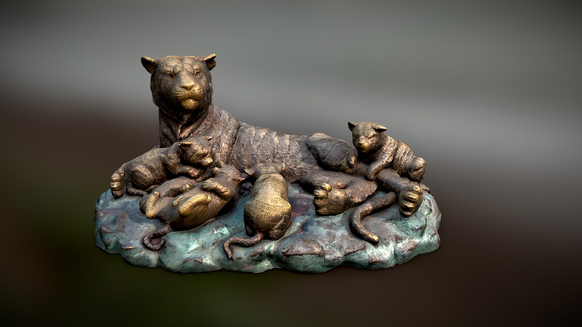 Tiger sculpture scan, Korkeasaari Zoo, Finland 3D model by kijai