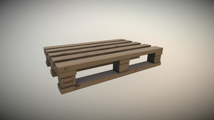 Wooden Pallet 3D Model