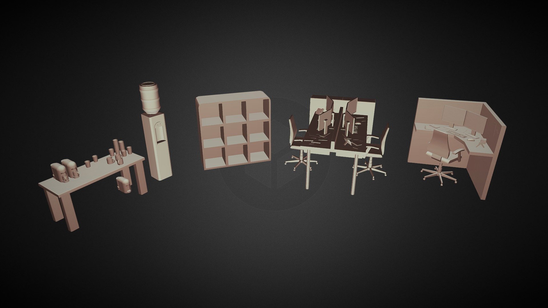 Office Download Free 3D model by Robin (529193) [da68da3] Sketchfab